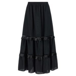Kiton Women's Fringed Skirt